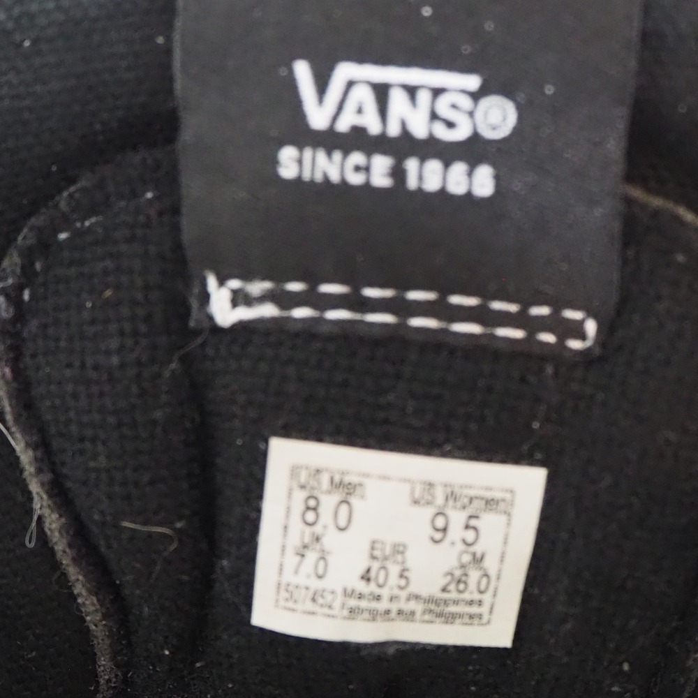 Vans Sk8-Hi Rose Skull Sneakers Men 8 Women 9.5 Black Skeleton High Top Shoes - Picture 9 of 10